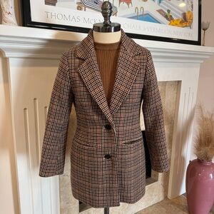 Abercrombie Plaid Women's Blazer Coat